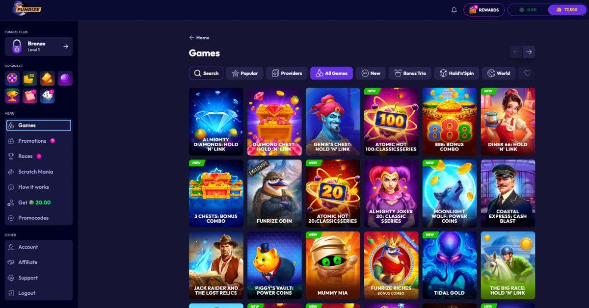 Top 5 Social Casino Sites Like Funrize