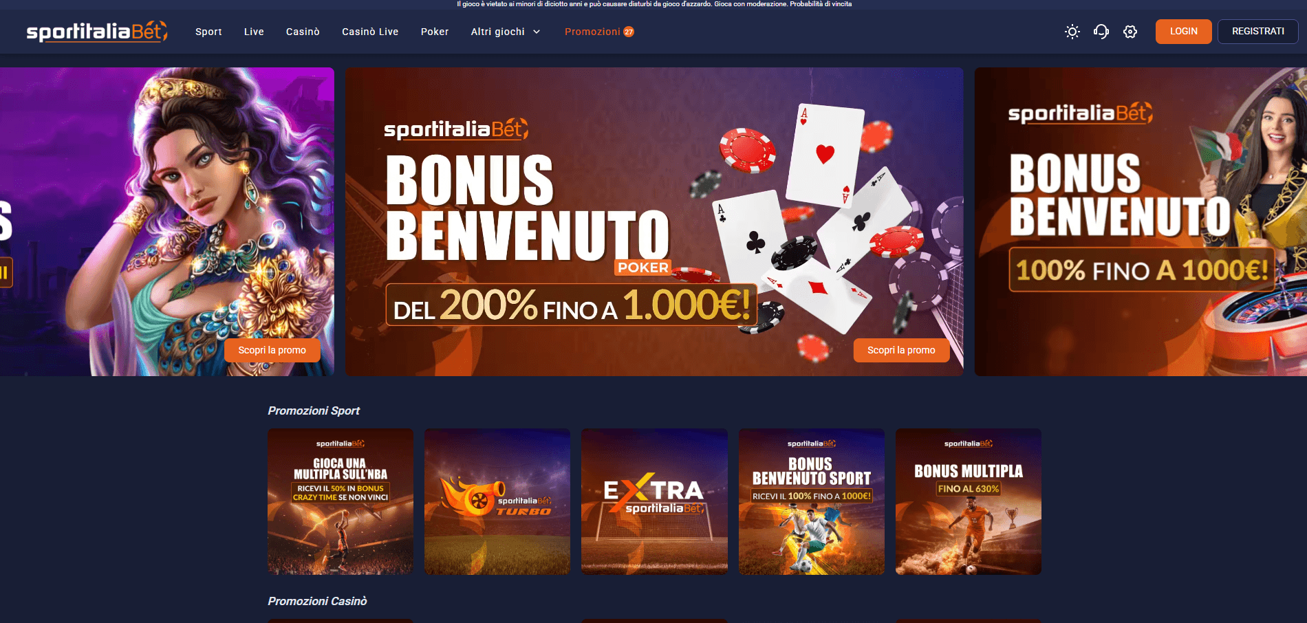 Promo Sportitaliabet Casino