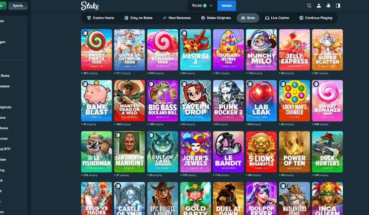 Stake slots