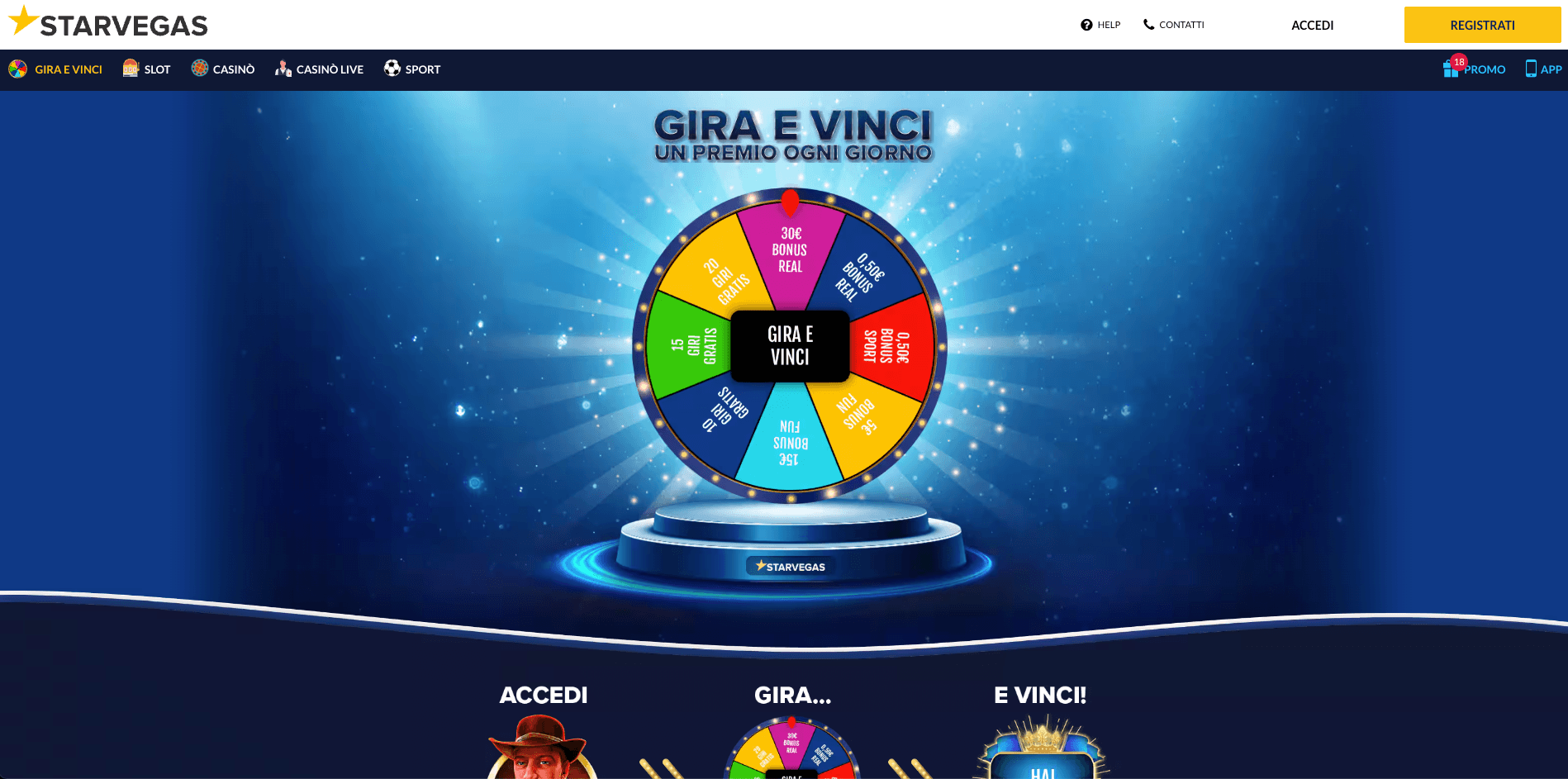 Starvegas Ruota Bonus