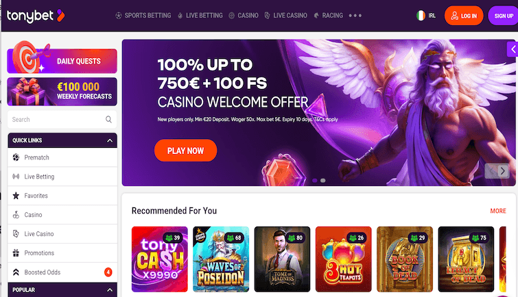 Tonybet casino