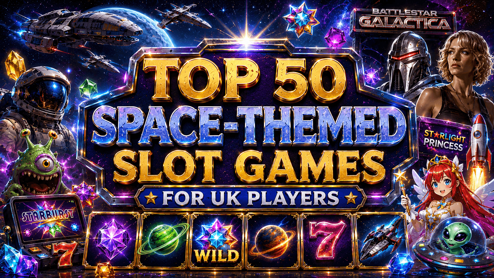 Top 50 Space-Themed Slots For UK Players