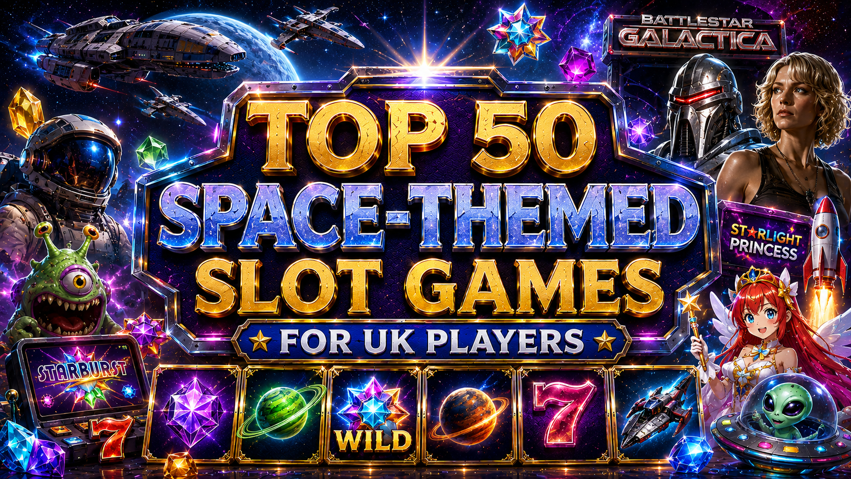 Top 50 Space-Themed Slots For UK Players