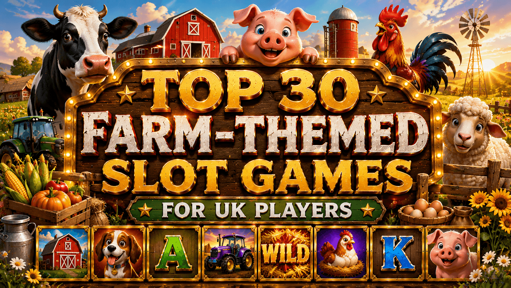 Top 30 Farm-Themed Slot Games for UK Players