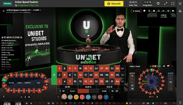 Live roulette