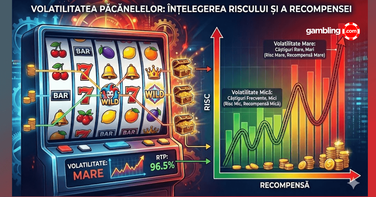 Volatilitate sloturi - ce este volatilitatea la pacanele