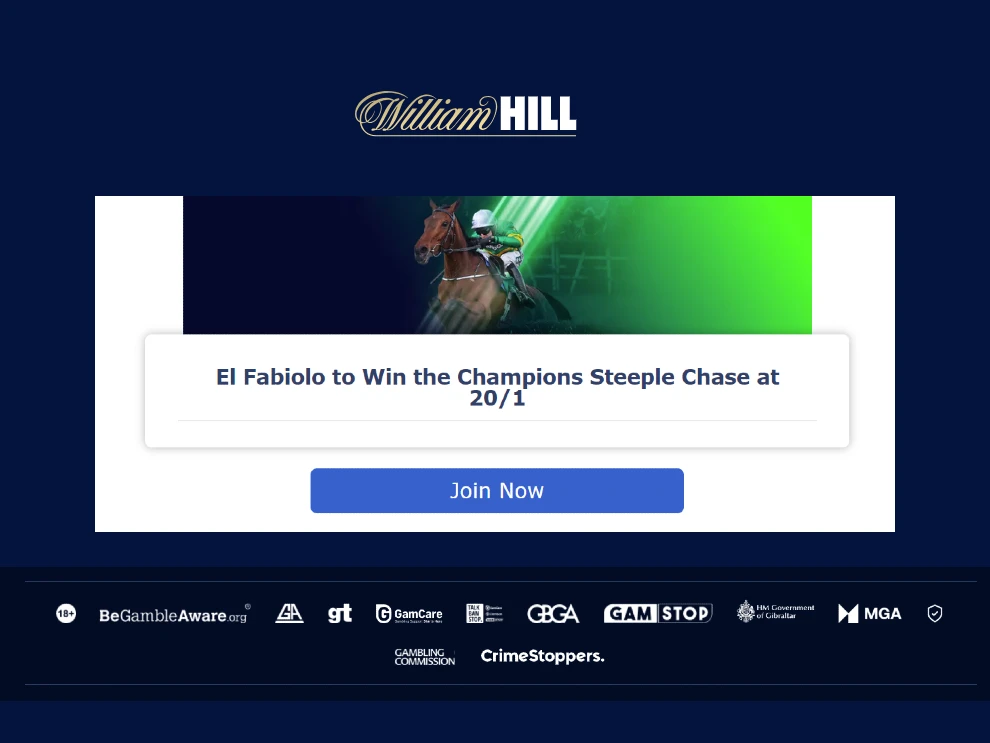 William hill football betting top champions league