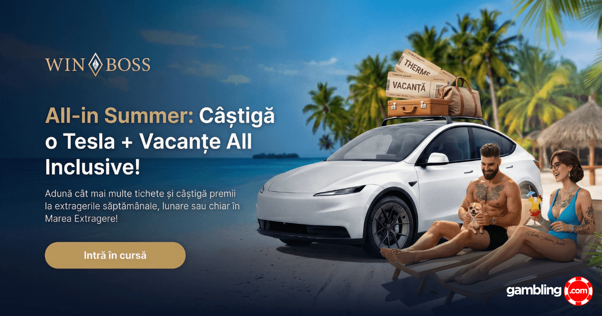 Winboss All-in Summer - Câștigă o Tesla + Vacanțe All Inclusive!