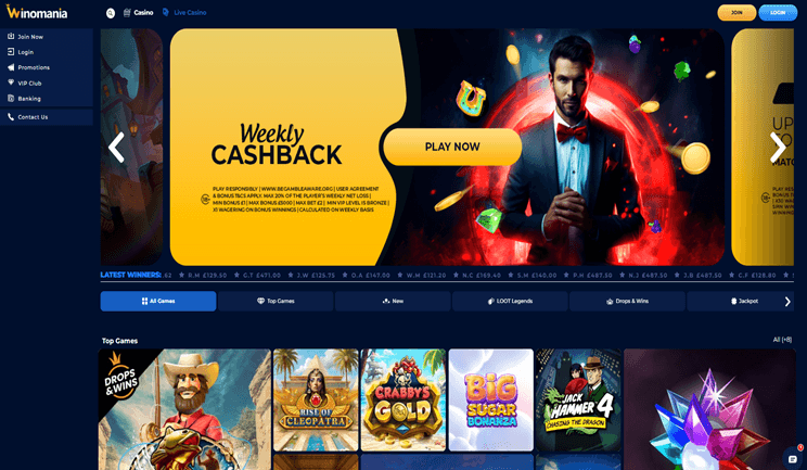 WinOMania Online Casino